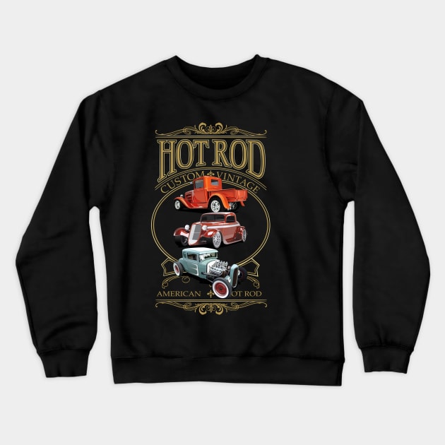 Hot Rod Crewneck Sweatshirt by Akira31